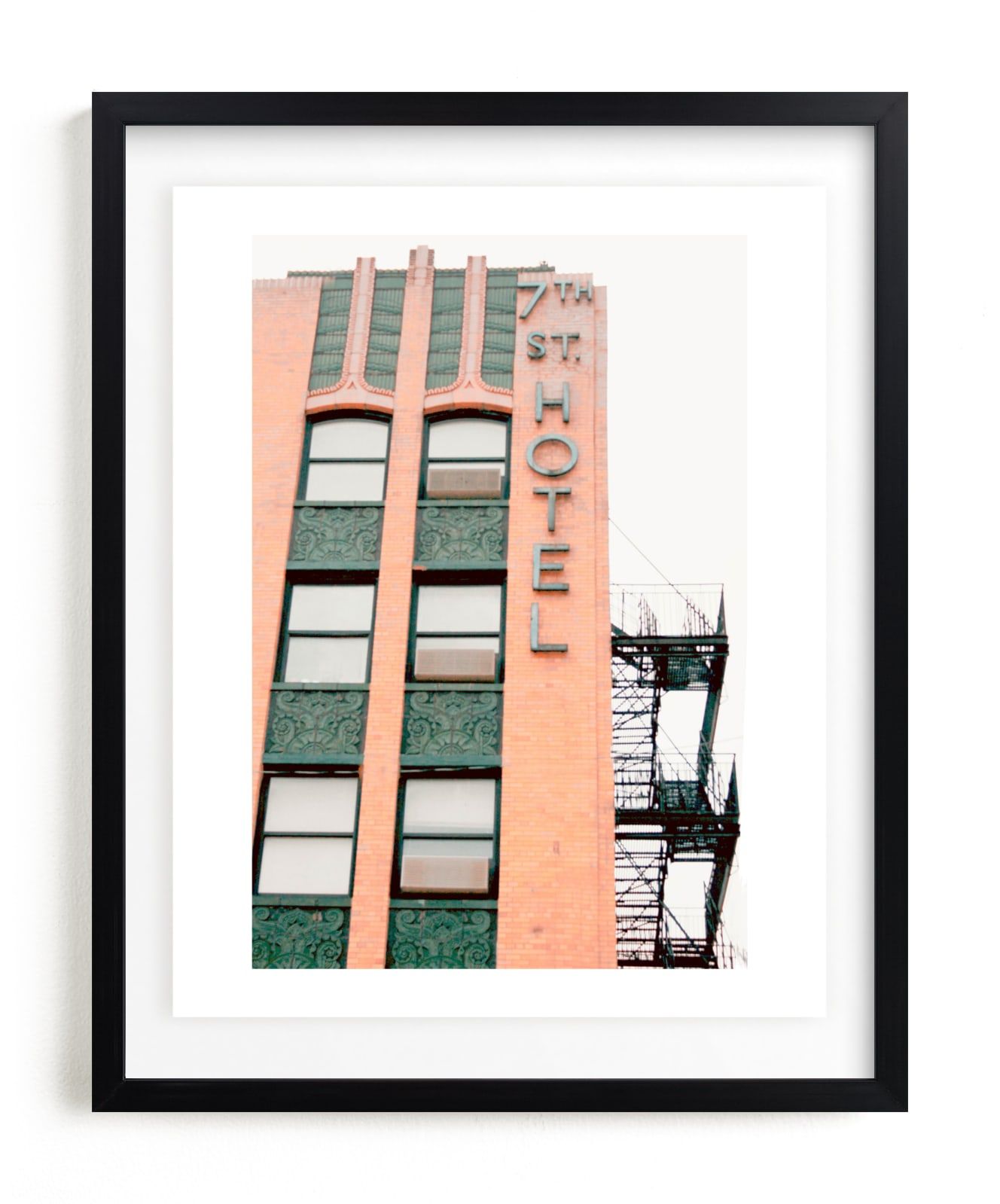 "7th Street Hotel" - Photography Limited Edition Art Print by Baumbirdy. | Minted