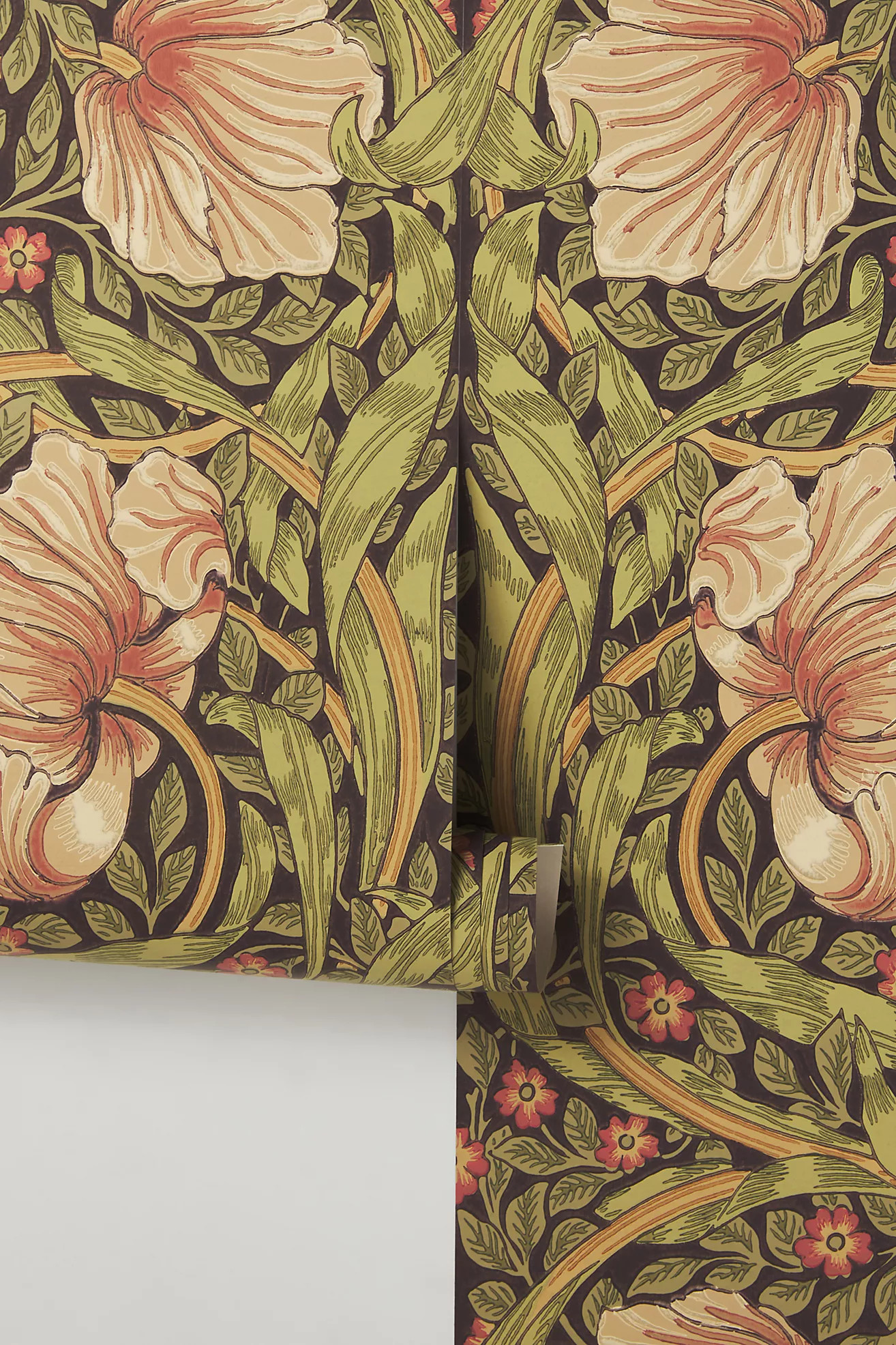 Morris & Co. Pimpernel Floral Wallpaper | Anthropologie (US)