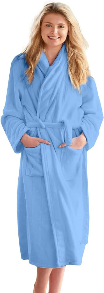 DAN RIVER Bathrobe & Shower Wrap Made with 100% Ringspun Cotton for Men and Women | Highly Absorb... | Amazon (US)