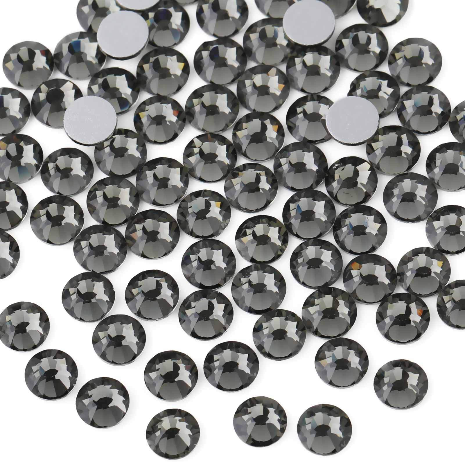 Beadsland 1440pcs Flat Back Crystal Rhinestones Round Gems for Nail Art and Craft Glue Fix,Black ... | Amazon (US)