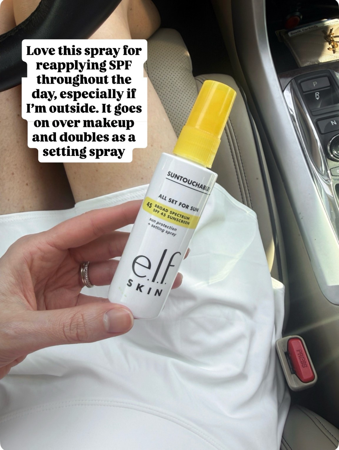 SPF + setting spray! The easiest way to reapply sunscreen over top of makeup 



#LTKBeauty #LTKmomlife