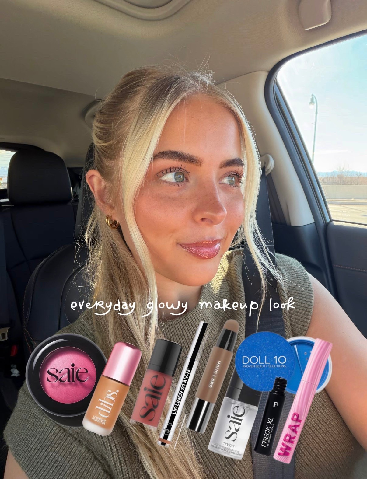 My everyday glowy makeup lineup!! @Saie @DIBS Beauty #LTKbeauty 

#LTKBeauty #LTKgrwm