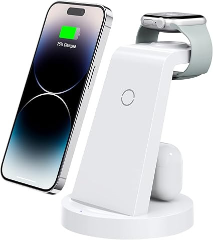 3 in 1 Charging Station for iPhone - Wireless Charger for Apple Products Multiple Devices - Charg... | Amazon (US)