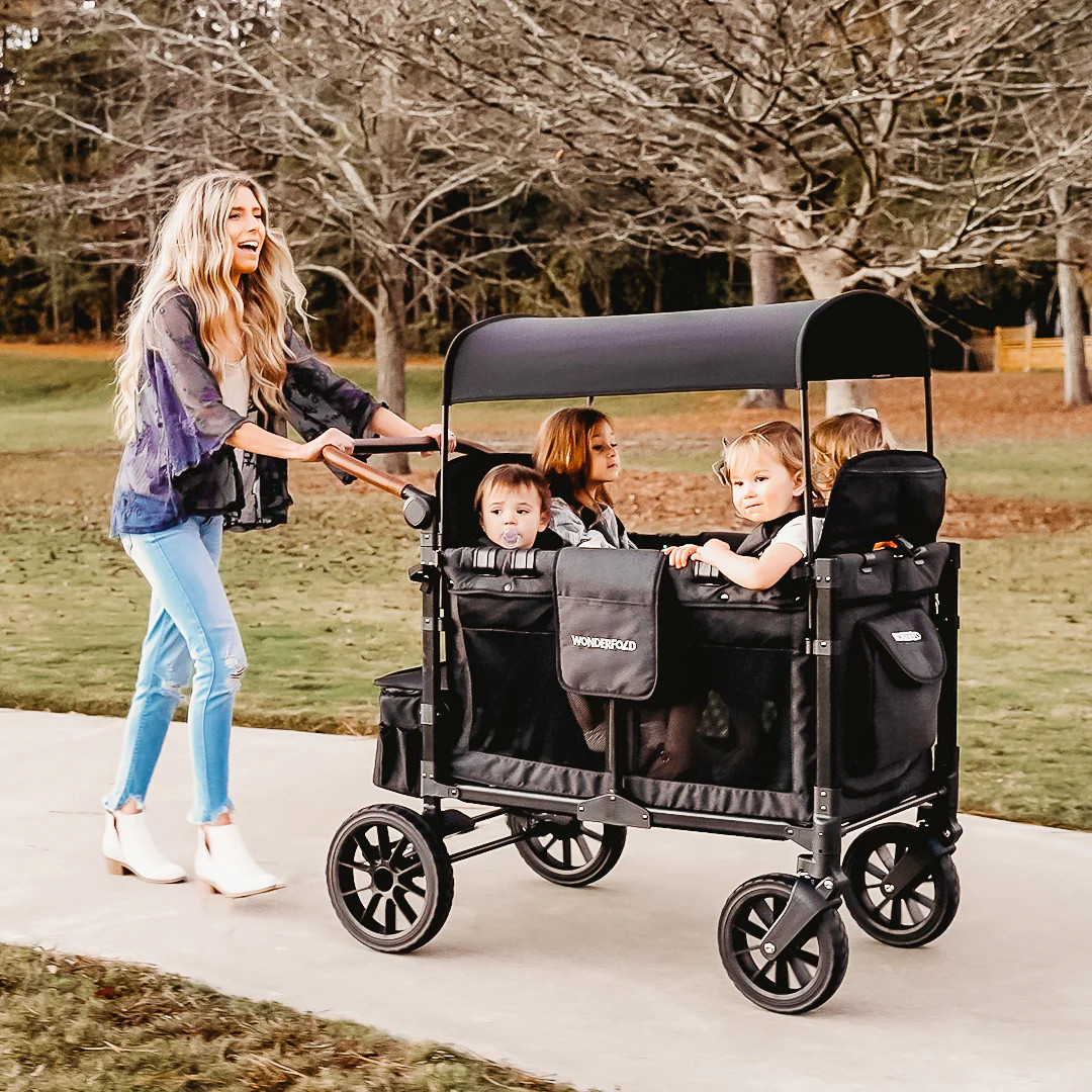 W4 Luxe Quad Stroller Wagon | 4 Seater Stroller Wagon | WonderFold Wagon