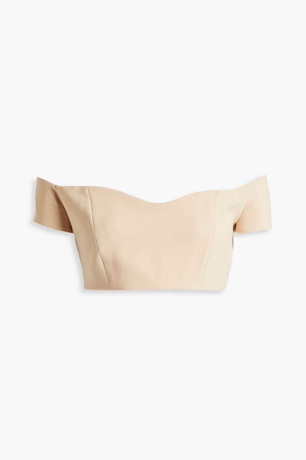 Off-the-shoulder cropped crepe top | The Outnet (APAC)