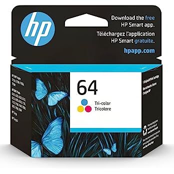 HP 64 Tri-color Ink Cartridge | Works with HP ENVY Inspire 7950e; ENVY Photo 6200, 7100, 7800; Ta... | Amazon (US)