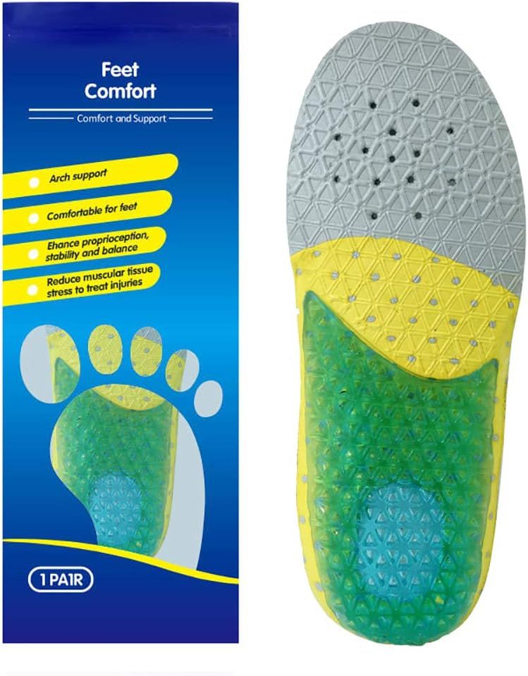 Kids Running Gel Insoles Kids Shock Absorbing Arch Support Silicone Material Insoles Good Feet St... | Amazon (US)