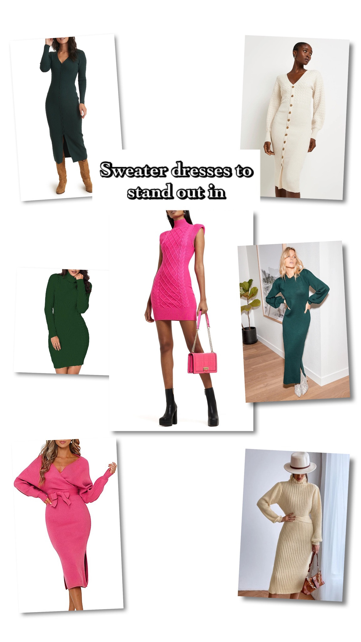 Sweater dresses don’t have to be boring. Spice up your winter wardrobe with 1 of these beauties.

#LTKstyletip #LTKSeasonal #LTKHoliday