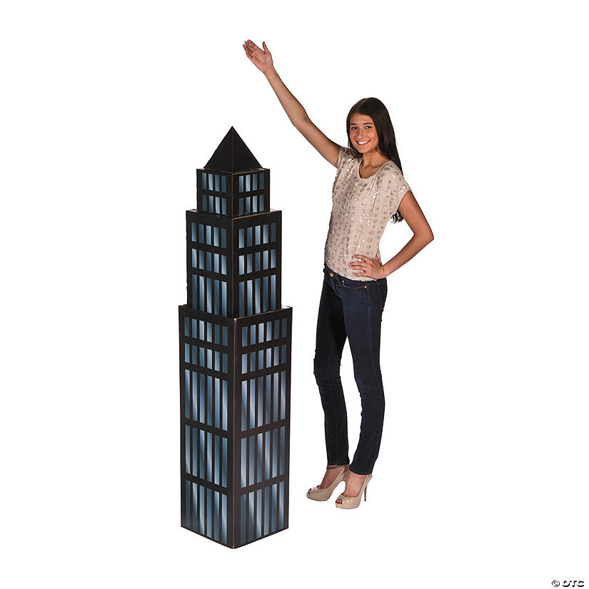 6 Ft. Small Skyscraper Cardboard Cutout Stand-Up | Oriental Trading Company