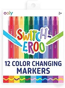Ooly 12 Pack Switch-eroo Double Sided Color Changing Markers in Vibrant Colors, Color Changeable ... | Amazon (US)