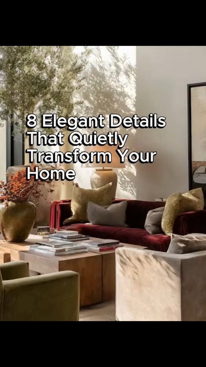 Some homes feel beautiful the moment you walk in.
Not because they are bigger.
Not because they are expensive.
But because they are intentional.

Elegant homes are rarely created with one massive renovation. They are created quietly, through details layered over time. The details that make a room feel warm, grounded, elevated, and complete.

Sometimes it is an oversized indoor tree bringing life into a corner that once felt empty.
Sometimes it is a gold frame mirror reflecting light and making the entire room feel larger and brighter.
Sometimes it is floor-length curtains that instantly make windows feel grand and luxurious.

And sometimes it is the smallest detail…
A polished console table styling your entrance beautifully.
A modern dome-style gold lamp adding warmth and glow.
A natural wooden desk replacing bulky furniture and making a workspace feel calm again.
Or even a gold faucet quietly transforming an ordinary kitchen into something elegant and designer-inspired.

These are the details that quietly change everything.
The kind of pieces that, once added, you cannot imagine your home without.

In this edit, we gathered 8 elegant details that instantly elevate modern homes while still feeling timeless, warm, and intentional.

#HomeDecor #ElegantHome #InteriorStyling 

 #LTKHome