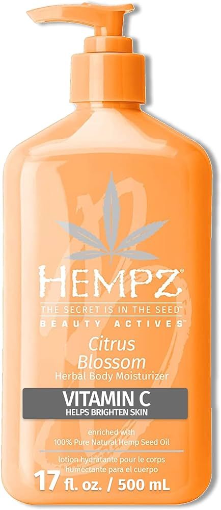 Hempz Body Lotion - Citrus Blossom Limited Edition Daily Moisturizing Cream, Shea Butter, Aloe, Oran | Amazon (US)