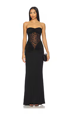 Lovers and Friends Cassidy Gown in Black from Revolve.com | Revolve Clothing (Global)
