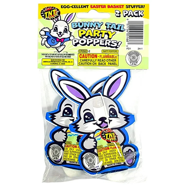 TNT Fireworks, Bunny Tail Poppers, 12 Pack | Walmart (US)