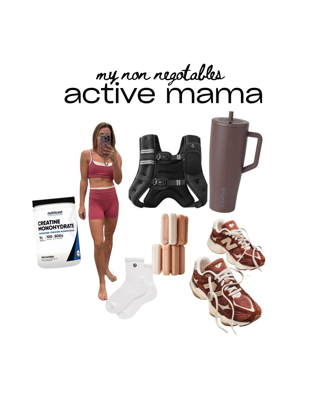 Non negotiables as a active mama 

#LTKActive #LTKselfcare #LTKfitnessgoals