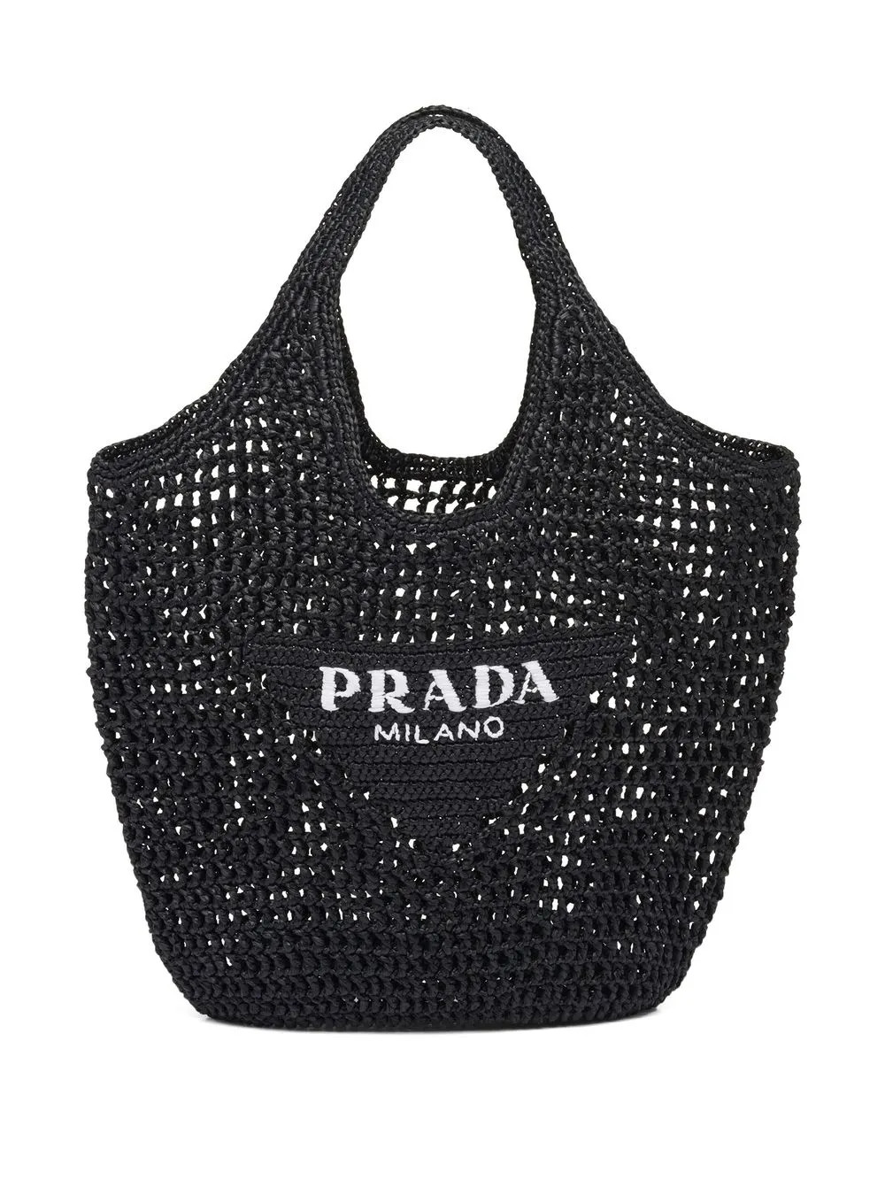 Prada Interwoven Logo Tote Bag - Farfetch | Farfetch Global