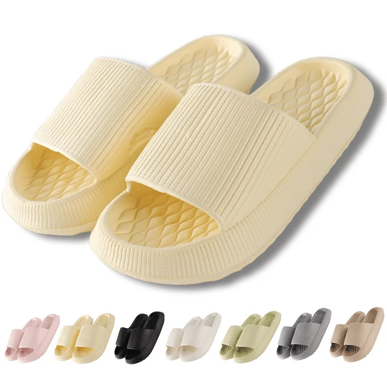BERANMEY EVA Soft Comfort Slippers for Women and Men Slides Sandals for Women Cloud Slippers with... | Walmart (US)