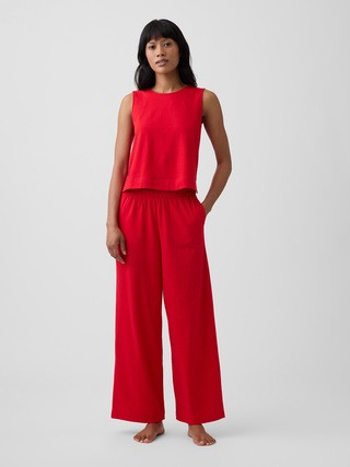 Heavyweight Pull-On Wide-Leg Crop Pants | Gap Factory