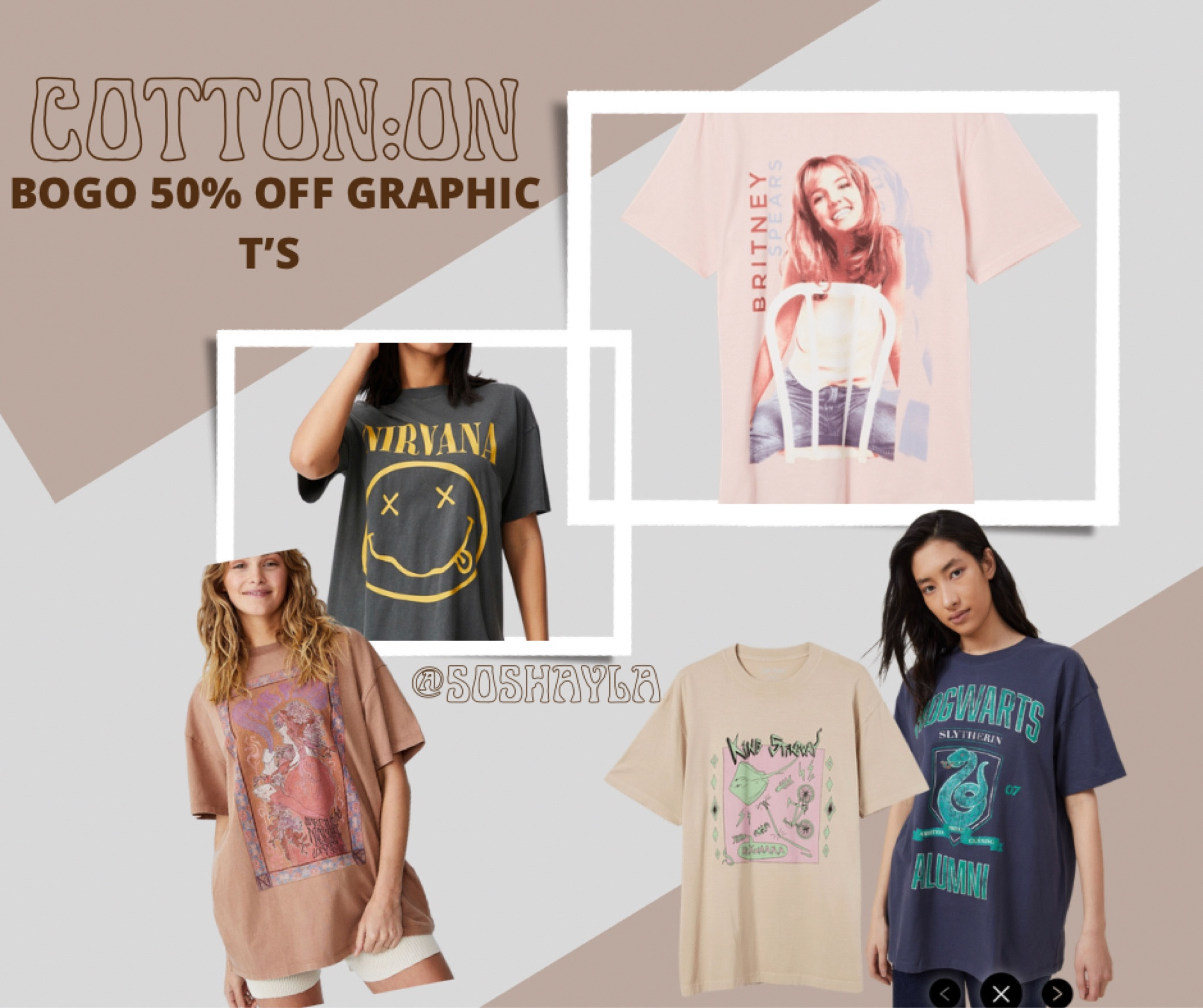 Graphic t’s BOGO 50% off 


#LTKSeasonal #LTKGiftGuide #LTKsalealert