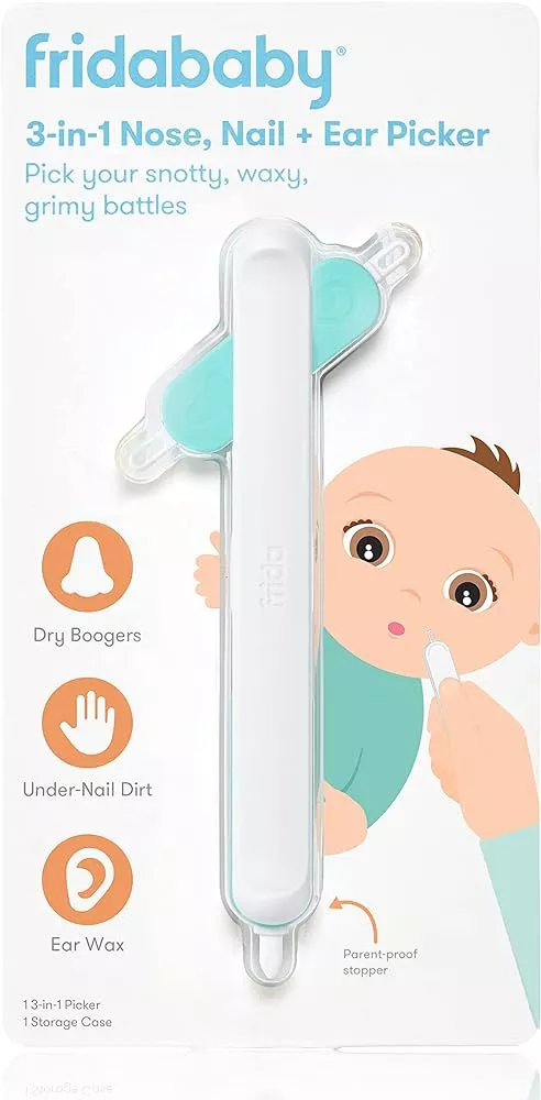 FridaBaby 3-in-1 Nose, Nail + Ear Picker by Frida Baby the Makers of  NoseFrida