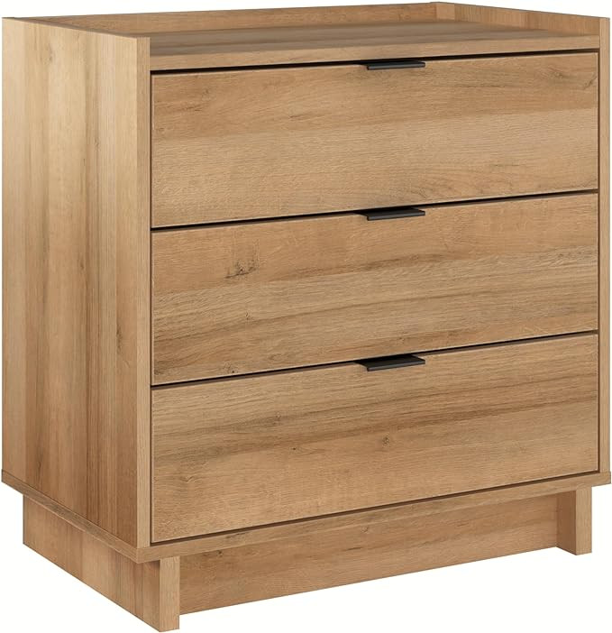 Prepac Simply Modern Nightstand Bedside Table, Natural Oak Nightstand for Bedroom, End Table with... | Amazon (US)