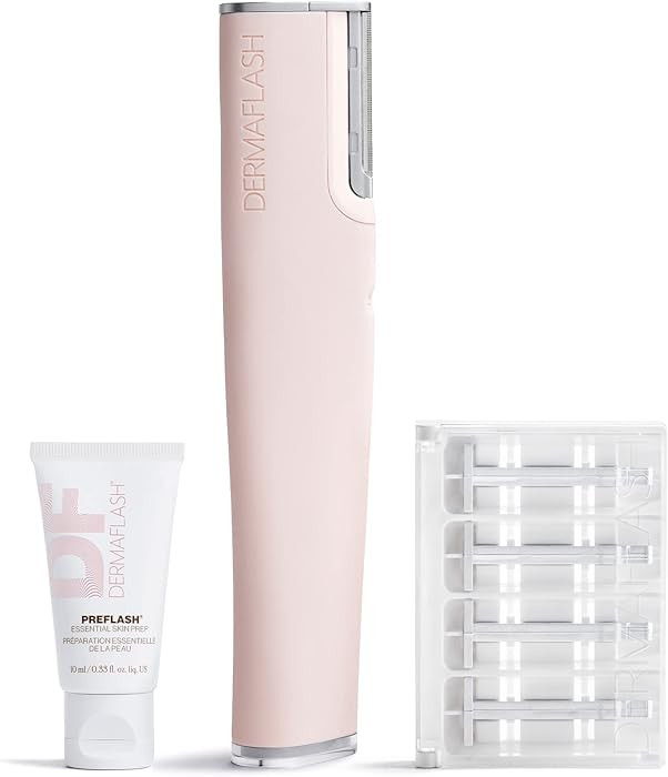DERMAFLASH LUXE+ Sonic Dermaplaning Tool for Face Peach Fuzz Removal, Anti-Aging and Exfoliation | Amazon (US)