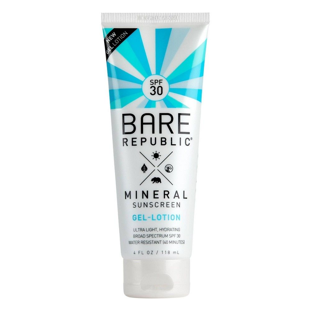 Bare Republic Mineral Body Gel Sunscreen Lotion - SPF 30 - 4 fl oz | Target