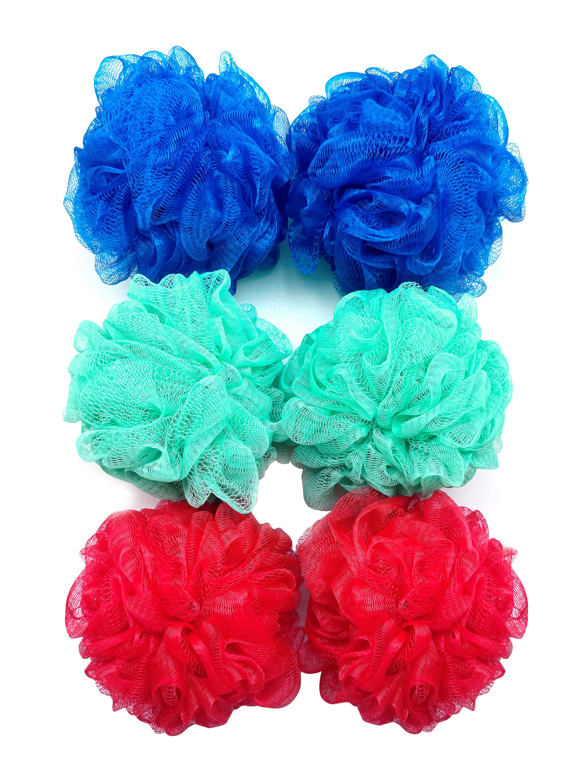 Amazon Basics Exfoliating Bath and Shower Loofah, Multicolor, Pack of 6 | Amazon (US)