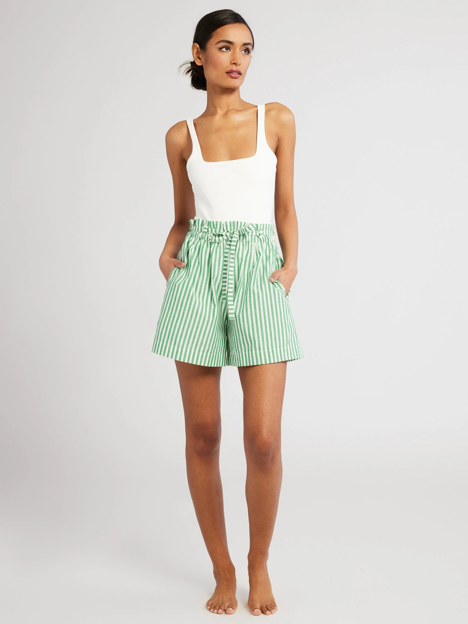 Cary Short in Kelly Stripe | Mille