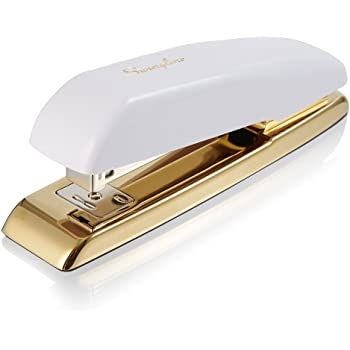 Swingline Stapler, Desktop Stapler, 20 Sheet Capacity, White/Gold (64701) | Amazon (US)
