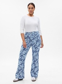 Gap × LoveShackFancy High Rise Floral ‘70s Flare Jeans with Washwell | Gap (US)