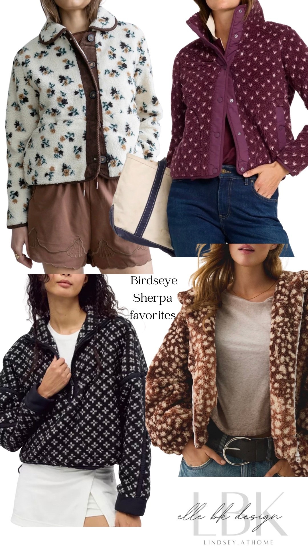 Birdseye and micro dot print Sherpa jackets, so many fun options to choose from. Fall accessories, pick one!

#LTKHome #LTKSeasonal #LTKTravel