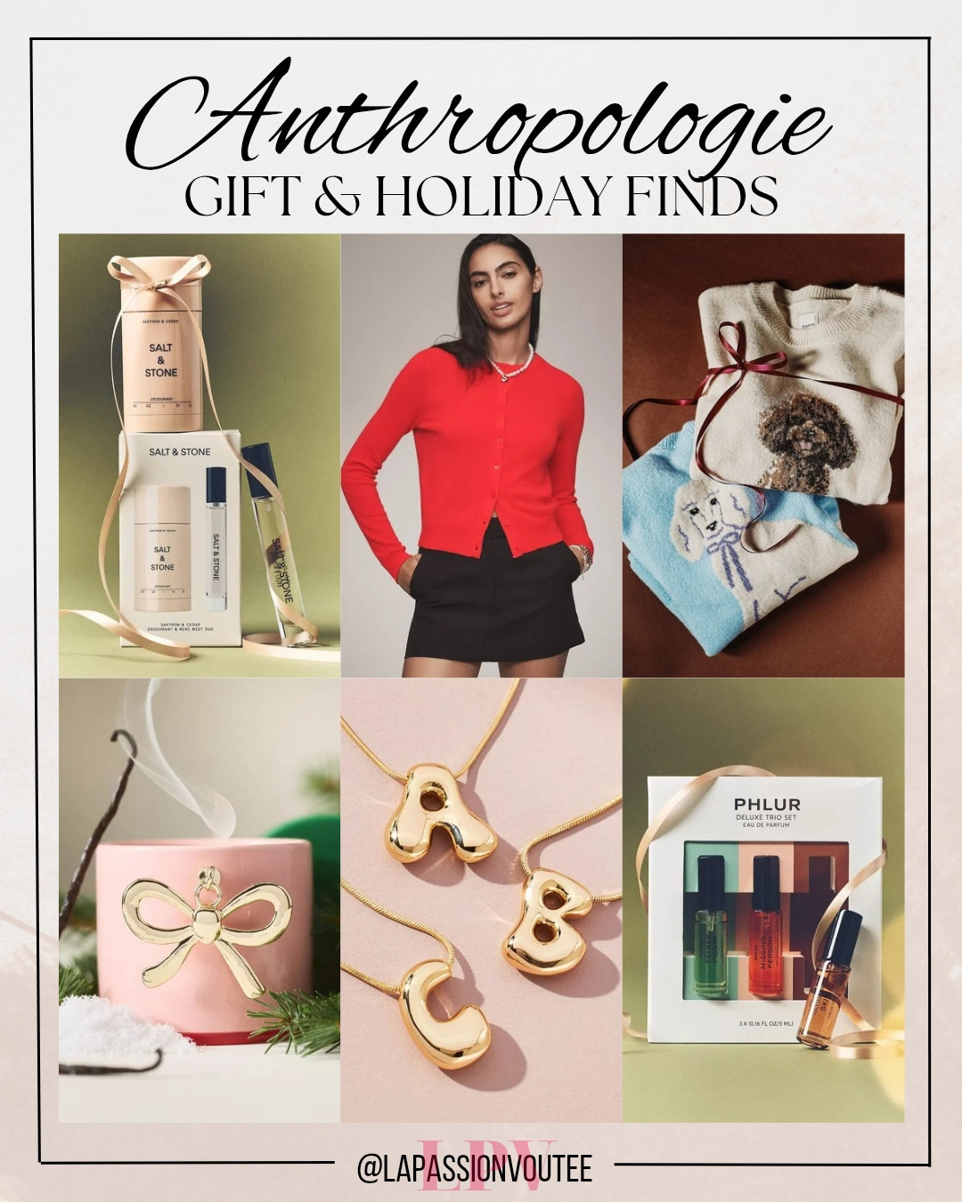 Holiday magic, Anthropologie style. From thoughtful gifts to beautiful home finds, everything feels warm, festive, and unique. Perfect for anyone who loves pieces that bring a little extra joy to the season! 

 #LTKGiftGuide #LTKHoliday #LTKFindsUnder100