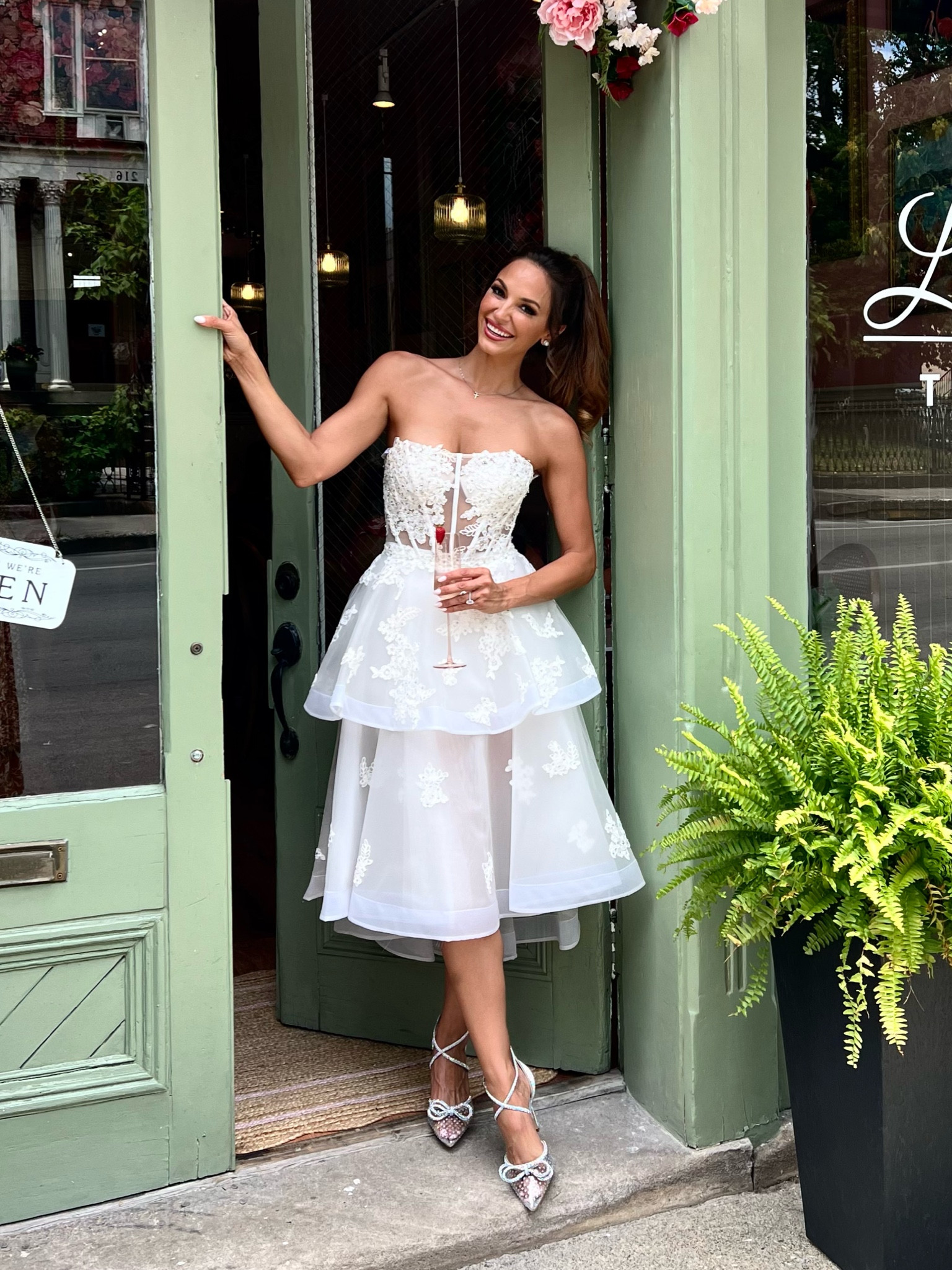 Bridal shower outfit! 
#engaged #whitedress #bridalshower #bridetobe

#LTKWedding