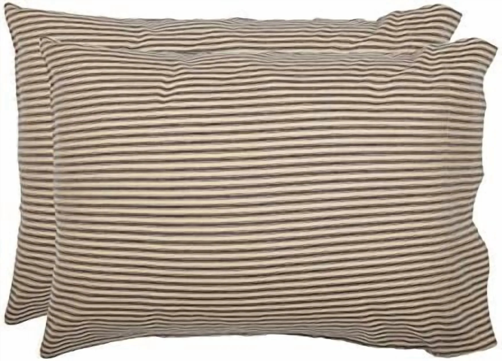 Sawyer Mill Ticking Stripe Pillowcase, Charcoal Gray, 21x30, Set of 2 | Walmart (US)