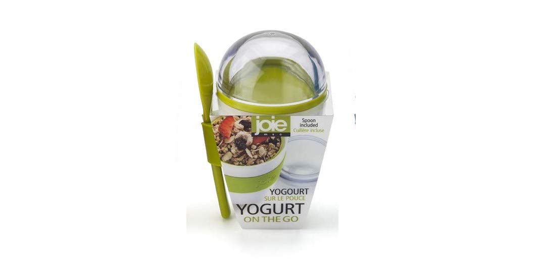 Joie Yogurt On The Go Portable Cup with Snap-On Spoon, Reusable Container with Separate Compartme... | Amazon (US)