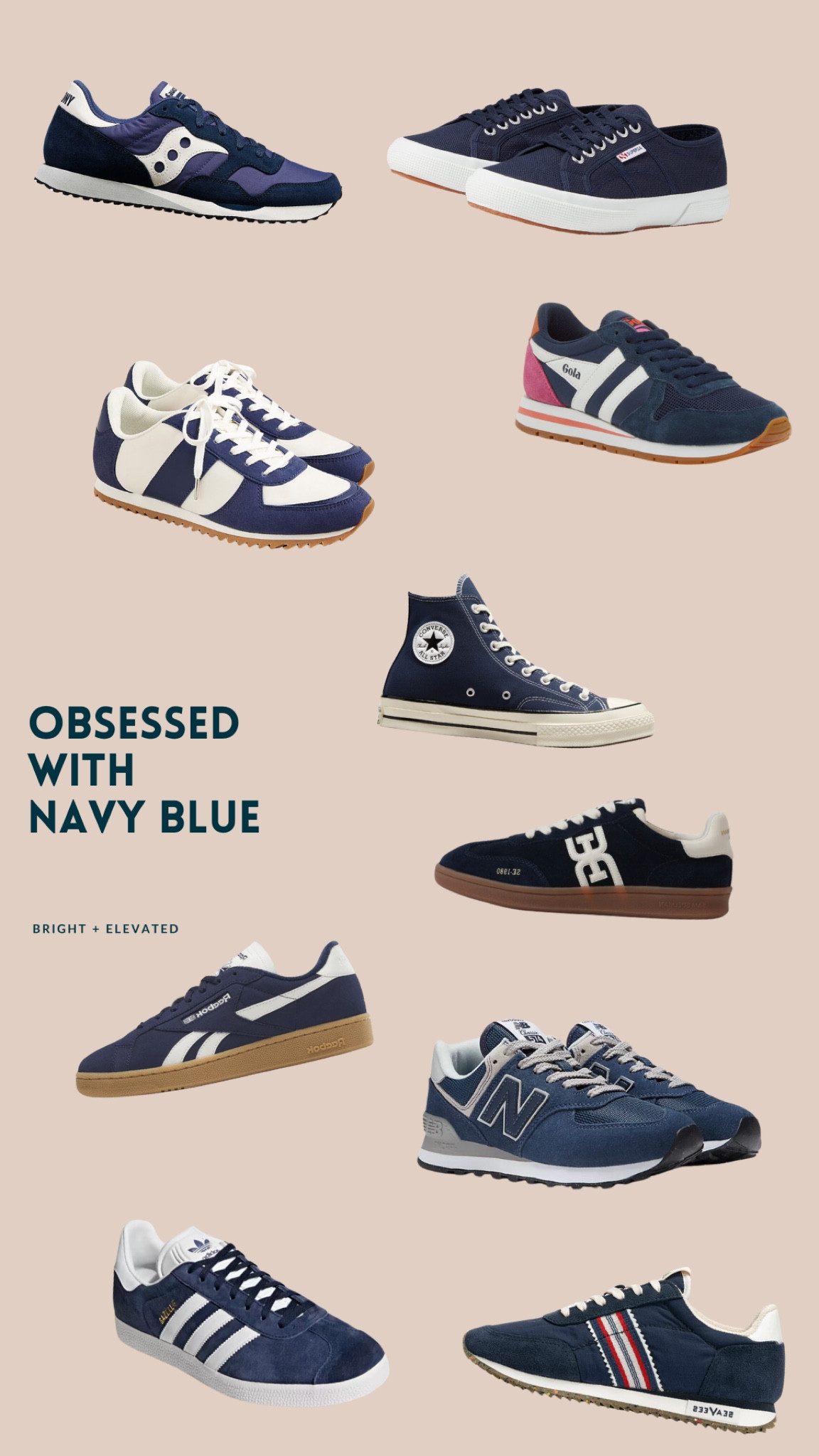 Navy blue, sneakers, athletic shoes, casual shoes, flats, Saucony, Superga, Gola, J. Crew., Converse, Sam Edelman, Reebok, New Balance, Seabees, Adidass

#LTKShoeCrush #LTKFindsUnder100
