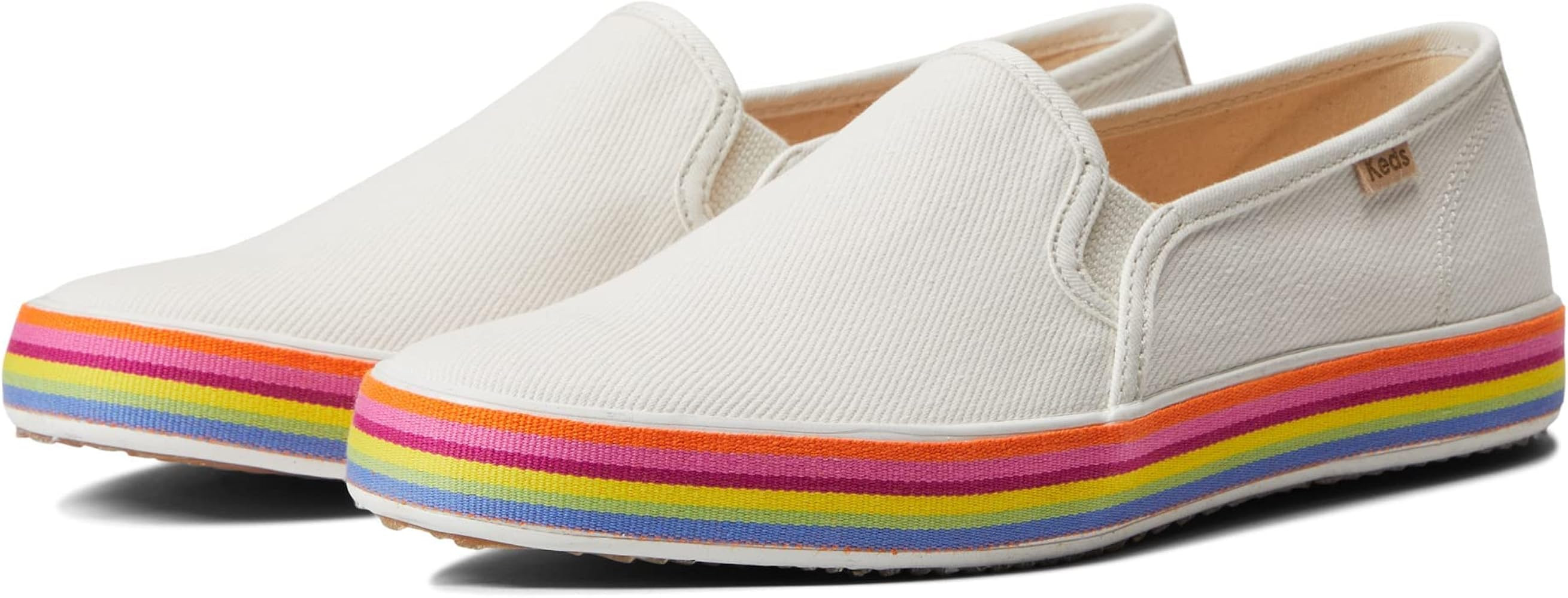 Keds Women's Double Decker Ks Twill Sneaker, Snow White, 7.5 M US : Amazon.ca: Clothing, Shoes & ... | Amazon (CA)