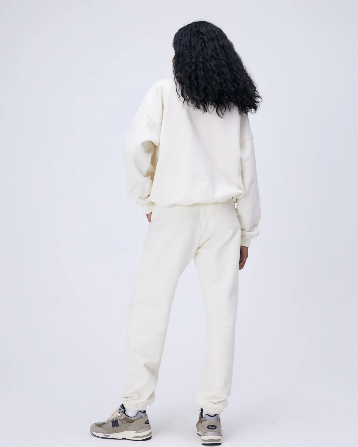 "A" Oversized Sweatshirt - Cream | Adanola UK