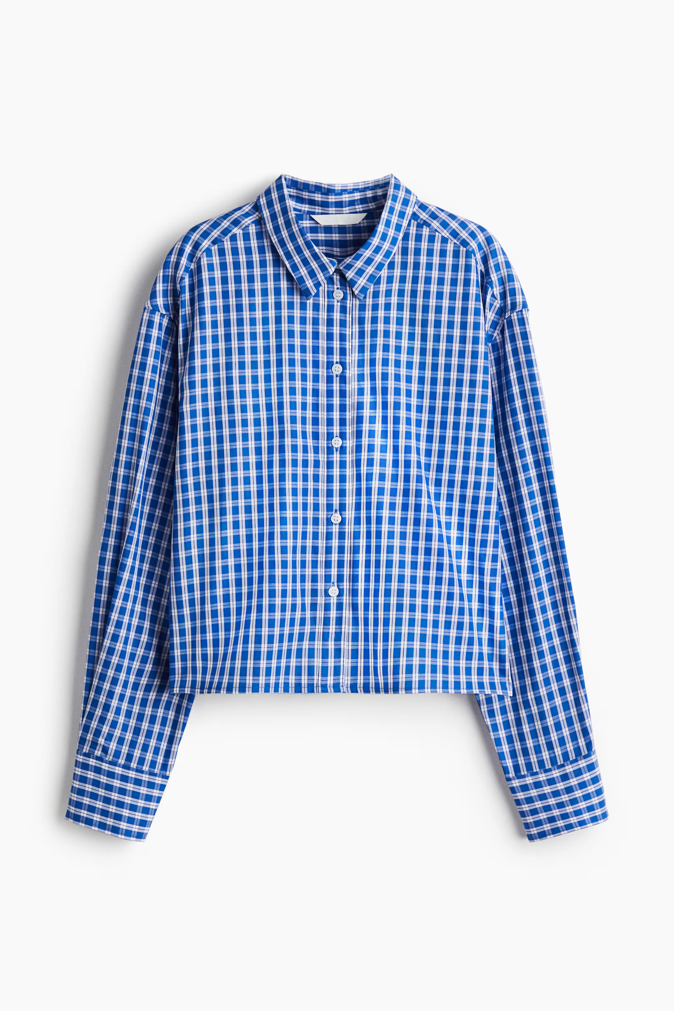 Kurzbluse aus Baumwollpopeline | H&M (DE, AT, CH, NL, FI)