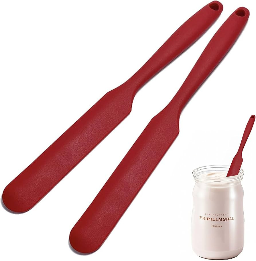 Amazon.com: 2Pcs Silicone Jar Spatula,9 Inch Jam Spreader for Peanut Butter,Heat-Resistant Food-G... | Amazon (US)