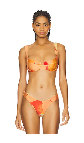 Coast To Coast Bikini Top in Native Poppies | Revolve Clothing (Global)