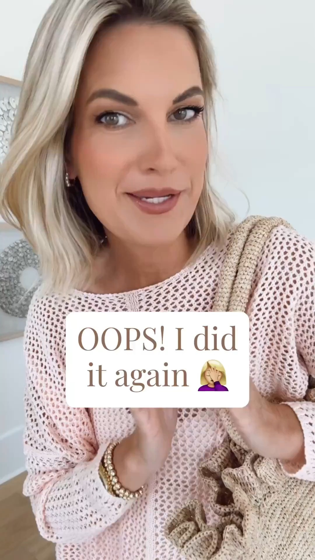 I ordered the wrong color 🤪. Wearing size small. This sweater is so good.  The ivory is now selling out quickly 🫠🫠.  Eye shadow pencil color cashmere. Lip liner sore.

#LTKOver40 #LTKSaleAlert #LTKTall