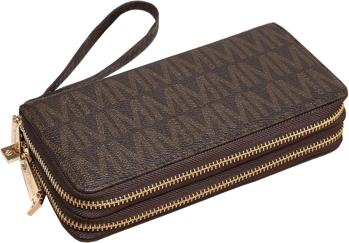 MKP COLLECTION Womens Fashion Double Zip Around Wallet Jean Denim Long Purse Credit Card Holder B... | Amazon (US)