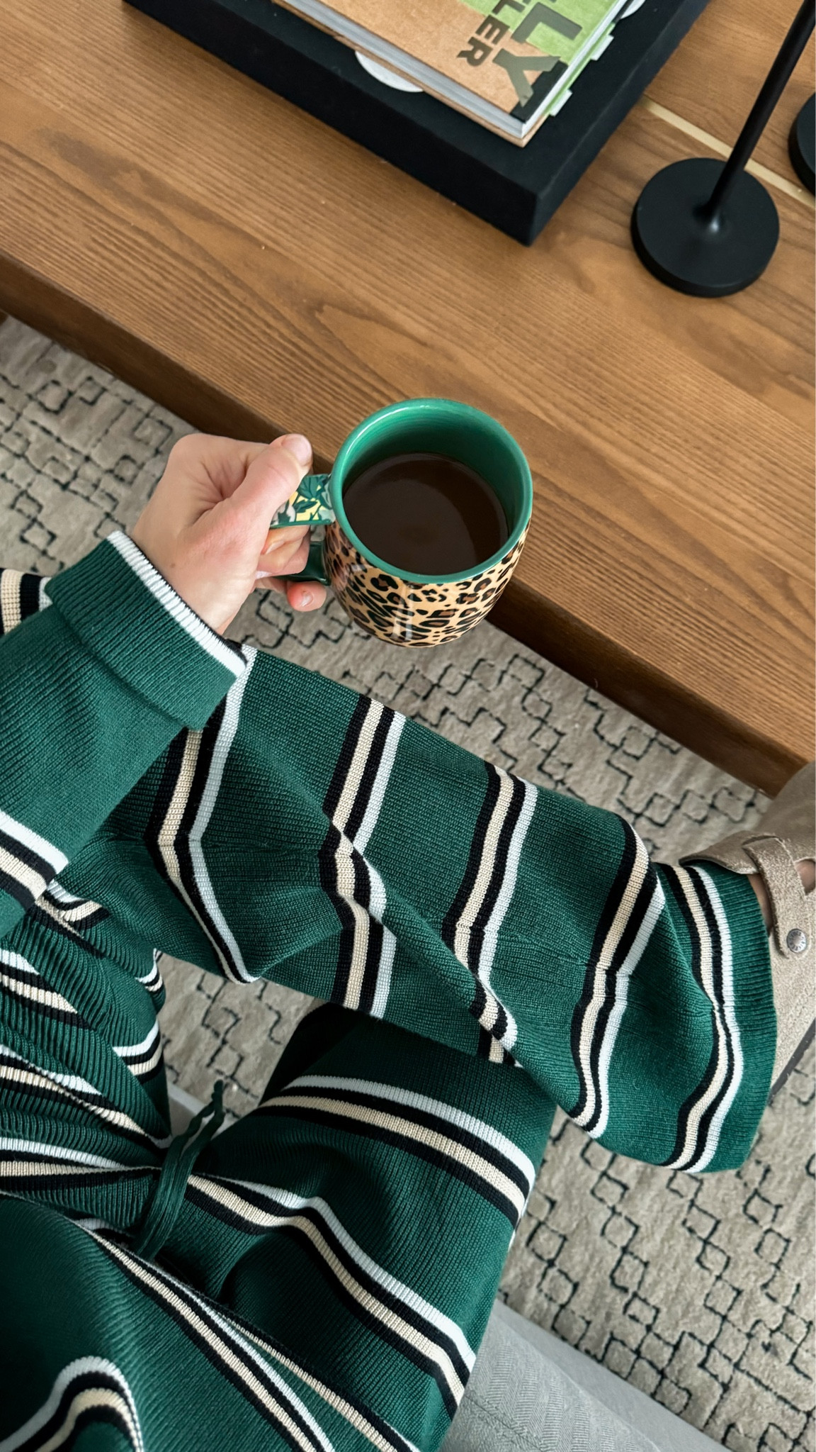 Sized up to a large in this striped knit set! More colors available.
Fun multi-print mug. More color/print combos! I bought all 3. Great gift idea too!

#LTKGiftGuide #LTKhome #LTKover40