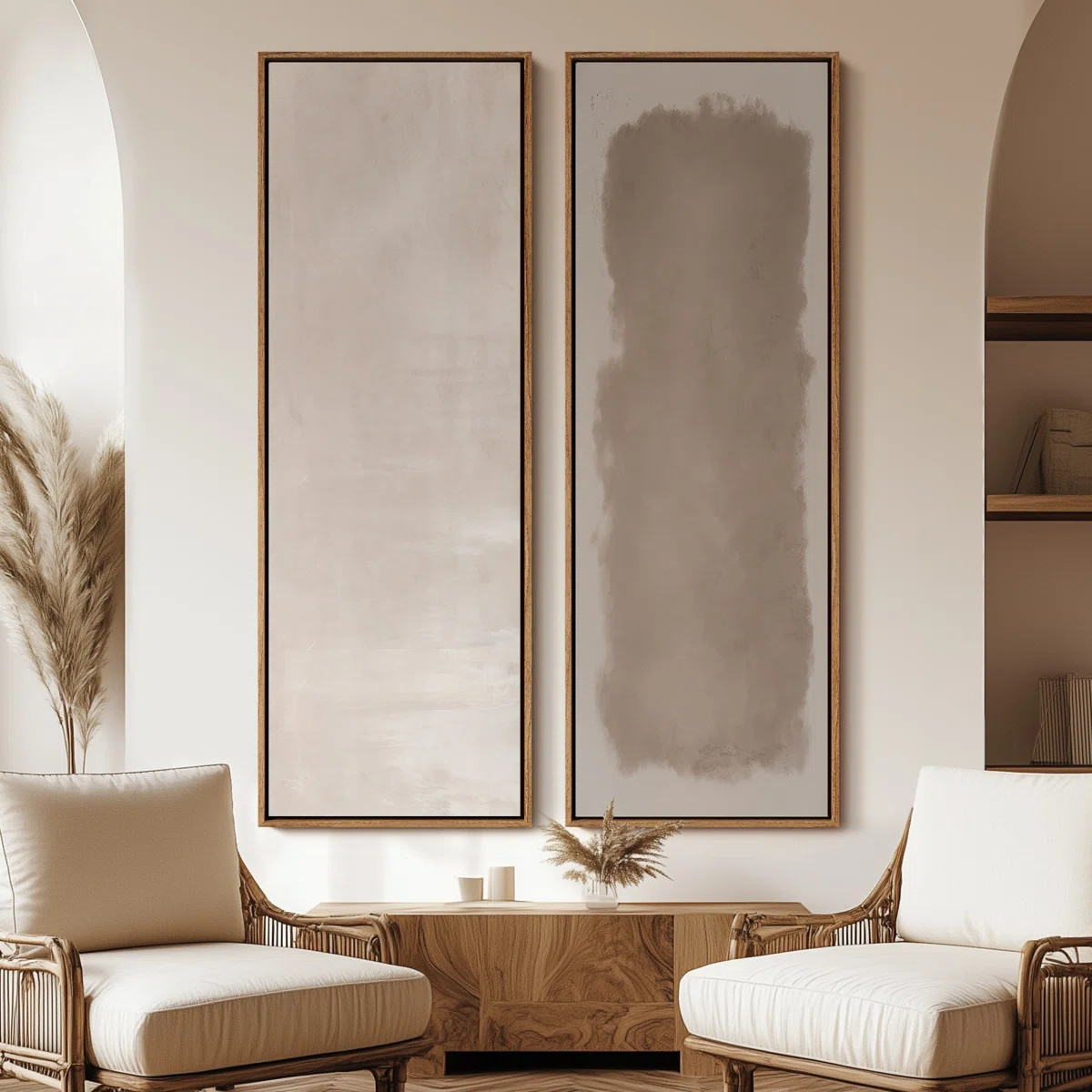 Ivy Bronx Vintage Landscape Wall Art - 20x60 inches Framed Canvas Set of 2 & Reviews | Wayfair | Wayfair North America