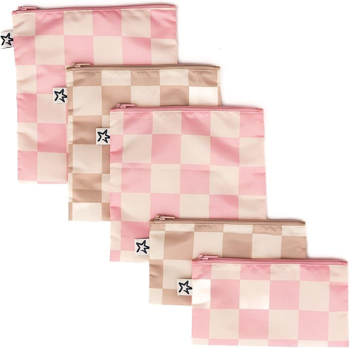 Tiny Twinkle 5 Pack Reusable Snack Bags - Machine Washable, PFAS, PVC, BPA, Phthalate-Free Reusab... | Amazon (US)