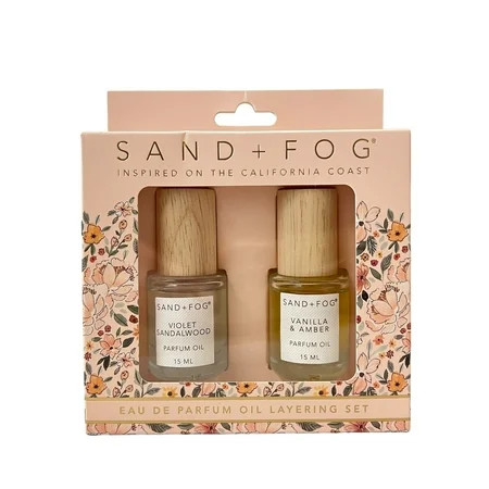Sand + Fog Eau De Parfum Oil Layering Set Violet Sandalwood & Vanilla Amber 15ml | Walmart (US)