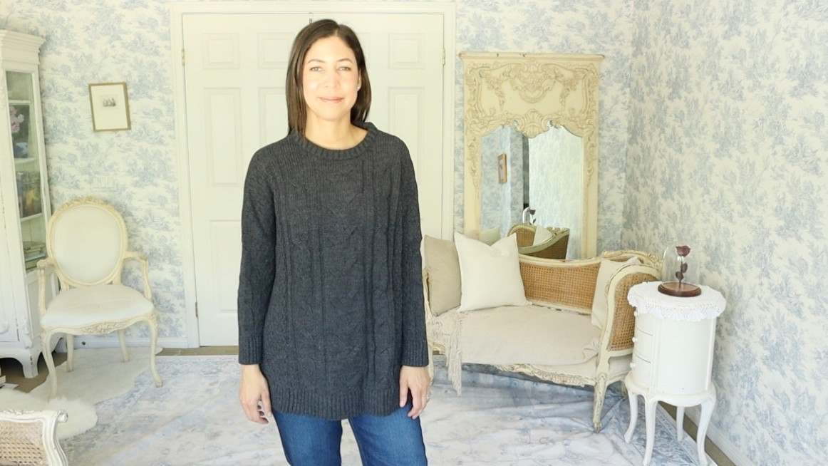 A cozy cableknit is always a good idea in the wintertime and this Cotswold Sweater from Mersea is a classic. 🤍

It’s the kind of piece you can just throw on and still feel completely put-together. The timeless cable pattern and relaxed yet refined shape make it a true winter staple.

I’ve paired it here with the Paige Mason ankle straight jeans, which have the perfect tailored fit structured, but still so comfortable. I love how the clean lines of the jeans balance the soft, textured knit of the sweater.

Add a classic ballet flat or driving loafer, a swipe of lipstick, and you're ready to take on the day with elegance and ease.

How do you like to stay cozy and classy in the wintertime? ❄️

#OutfitOfTheDay #TenItemWardrobe #MerseaSweater 

#LTKGiftGuide #LTKSaleAlert #LTKHoliday