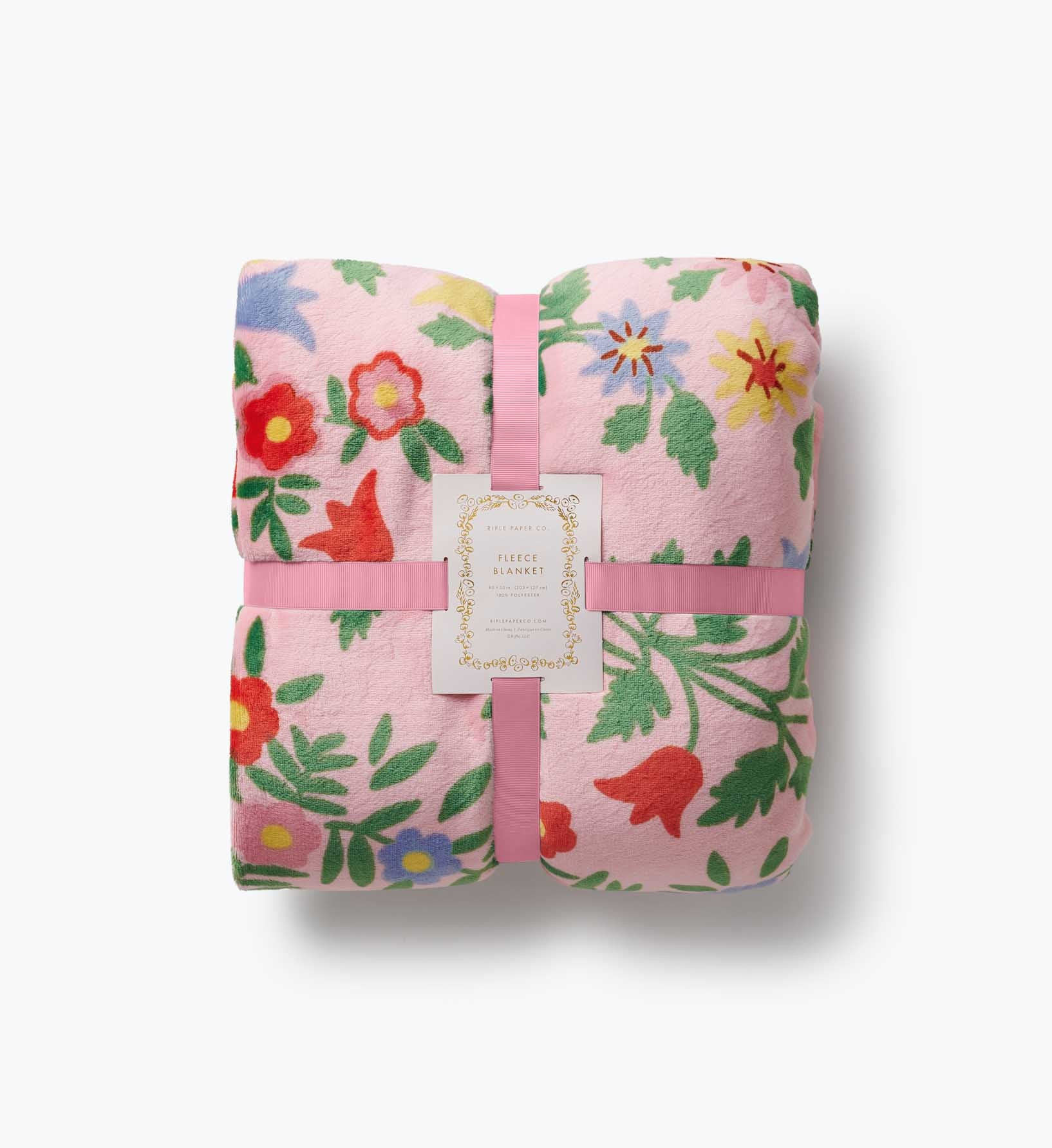 Fleece Blanket - Rosette | Rifle Paper Co.